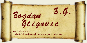 Bogdan Gligović vizit kartica